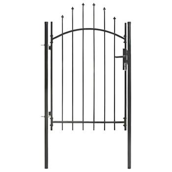 Gartentor Woerden Stahl 1x1,5 m Schwarz