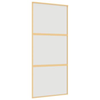 Schiebetür Golden 90x205 cm Matt ESG-Glas und Aluminium