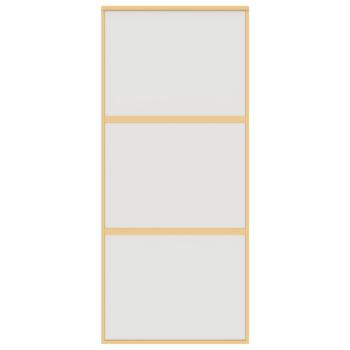 Schiebetür Golden 90x205 cm Matt ESG-Glas und Aluminium