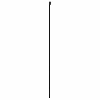 Schiebetür Schwarz 76x205 cm Hartglas und Aluminium