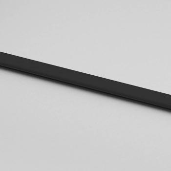 Schiebetür Schwarz 76x205 cm Hartglas und Aluminium