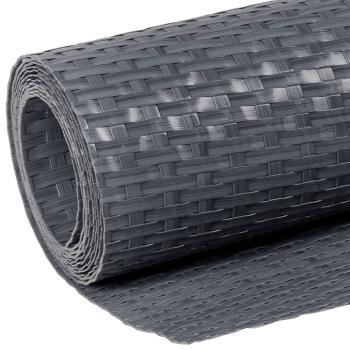 Balkon-Sichtschutz Anthrazit 1000x100 cm Poly Rattan