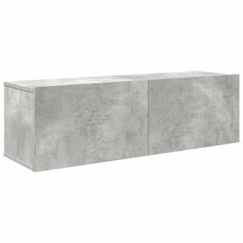 4-tlg. TV-Schrank-Set Betongrau Holzwerkstoff