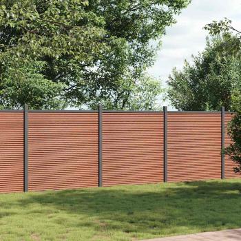 ARDEBO.de - Zaunelement Braun 526x186 cm WPC