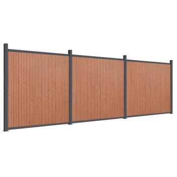Zaunelement Braun 526x186 cm WPC
