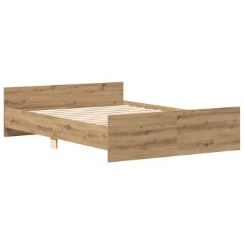 Bettgestell ohne Matratze Artisan-Eiche 140x200cm Holzwerkstoff