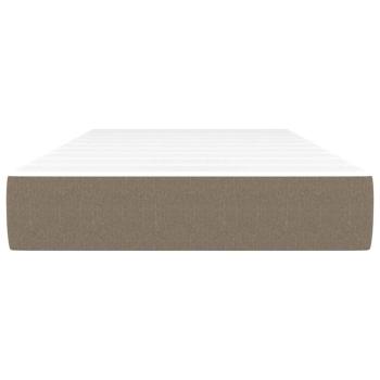Taschenfederkernmatratze Mittel Taupe 100x200x20 cm Stoff