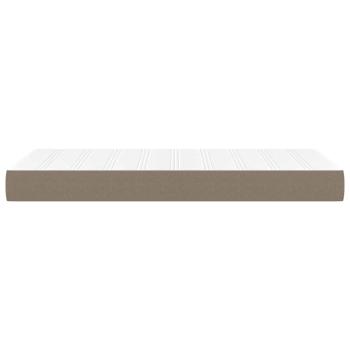 Taschenfederkernmatratze Mittel Taupe 100x200x20 cm Stoff