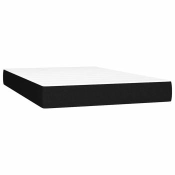 Taschenfederkernmatratze Mittel Schwarz 120x200x20 cm Stoff