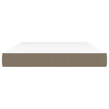 Taschenfederkernmatratze Mittel Taupe 140x190x20 cm Stoff