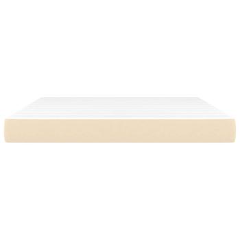 Taschenfederkernmatratze Mittel Creme 180x200x20 cm Stoff