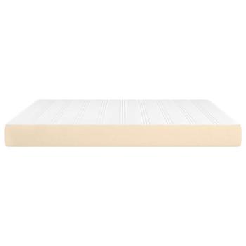 Taschenfederkernmatratze Mittel Creme 180x200x20 cm Stoff