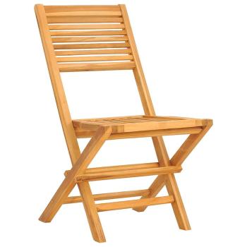 Klappstühle, 2 Stück, 47 x 62 x 90 cm, Massivholz Teak