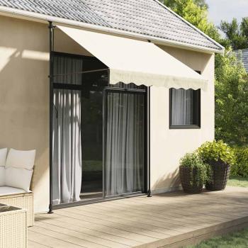 ARDEBO.de - Markise Einziehbar Creme 250x150 cm Stoff und Stahl
