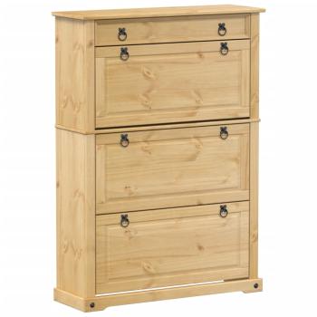 Schuhschrank Corona 99x32x138 cm Massivholz Kiefer