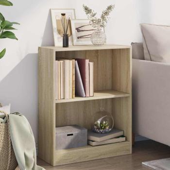 ARDEBO.de - Bücherregal Sonoma-Eiche 60x24x76 cm Holzwerkstoff