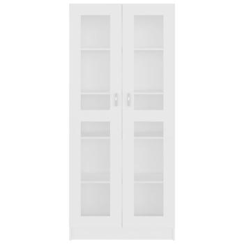 Vitrinenschrank Weiß 82,5x30,5x185 cm Holzwerkstoff