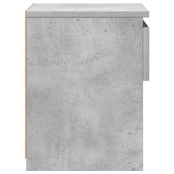 Nachttisch Betongrau 40x30x39 cm Holzwerkstoff