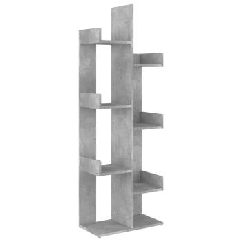 B?cherregal Betongrau 48x25,5x140 cm Holzwerkstoff
