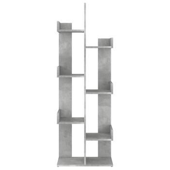 B?cherregal Betongrau 48x25,5x140 cm Holzwerkstoff