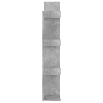 B?cherregal Betongrau 48x25,5x140 cm Holzwerkstoff