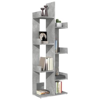 B?cherregal Betongrau 48x25,5x140 cm Holzwerkstoff