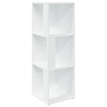 Eckregale 33 x 33 x 100 cm Engineered Wood Weiß