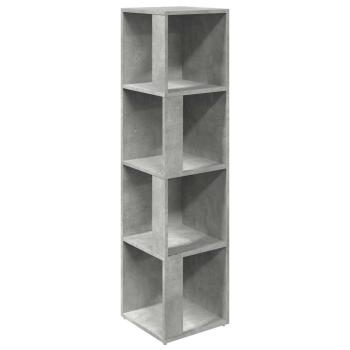 Eckregale 33 x 33 x 132 cm Engineered wood Betongrau