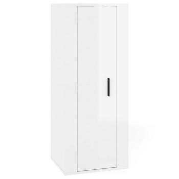TV-Wandschrank Hochglanz-Weiß 40x34,5x100 cm