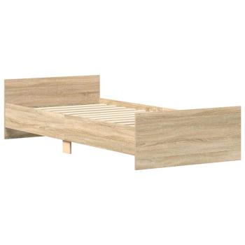Bettgestell ohne Matratze Sonoma-Eiche 100x200 cm Holzwerkstoff