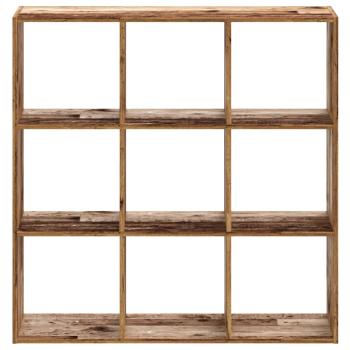 B?cherregal Altholz-Optik 102x32x102 cm Holzwerkstoff