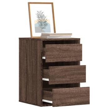 ARDEBO.de - Kommode Braun Eichen-Optik 40x41x58 cm Holzwerkstoff