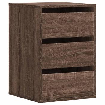 Kommode Braun Eichen-Optik 40x41x58 cm Holzwerkstoff