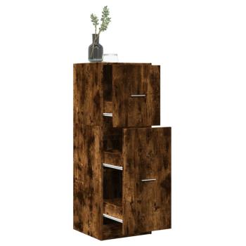 ARDEBO.de - Apothekerschrank Räuchereiche 40x41x118 cm Holzwerkstoff