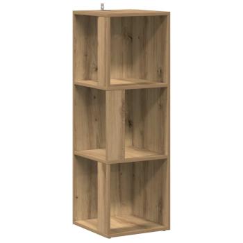 Eckregal Artisan-Eiche 33x33x100 cm Holzwerkstoff