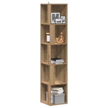 ARDEBO.de - Eckregal Artisan-Eiche 33x33x165 cm Holzwerkstoff