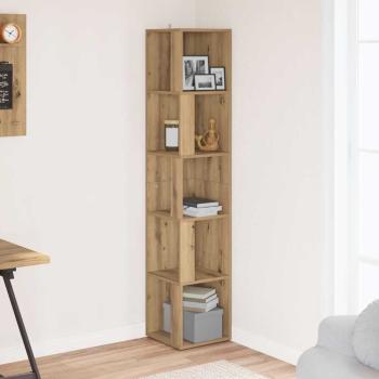 Eckregal Artisan-Eiche 33x33x165 cm Holzwerkstoff
