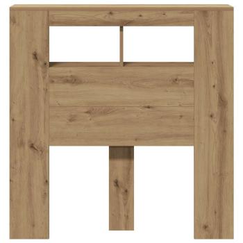 LED-Kopfteil Artisan-Eiche 100x18,5x103,5 cm Holzwerkstoff