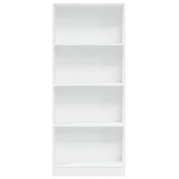 Bücherregal Weiß 60x24x143 cm Holzwerkstoff