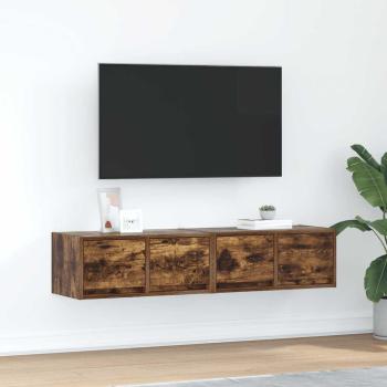ARDEBO.de - TV-Schränke 2 Stk. Räuchereiche 60x31x25,5 cm Holzwerkstoff