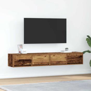 ARDEBO.de - TV-Schränke 2 Stk. Altholz-Optik 80x31x25,5 cm Holzwerkstoff