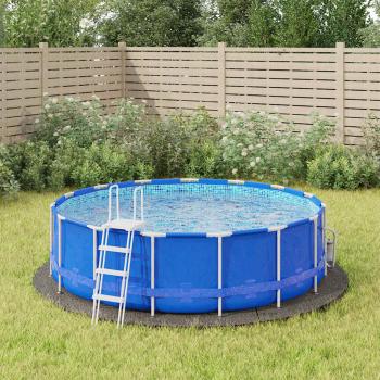 ARDEBO.de - Bodenfolie für Pools Ø 366 cm (1 mm) Vliesstoff Hellgrau