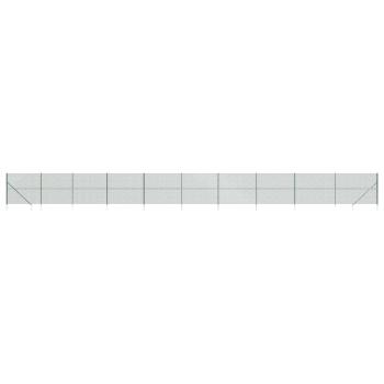 Maschendrahtzaun mit Bodenhülsen Grün 2,2x25 m