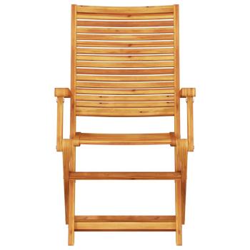 Garten Essgruppe 5 Stk. Braun Massivholz Akazie