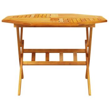 Garten Essgruppe 5 Stk. Braun Massivholz Akazie