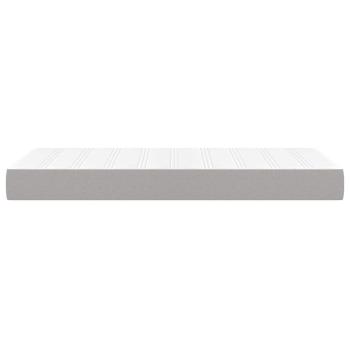 Taschenfederkernmatratze Mittel Hellgrau 90x200x20 cm Stoff