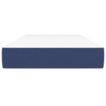 Taschenfederkernmatratze Mittel Blau 100x200x20 cm Stoff