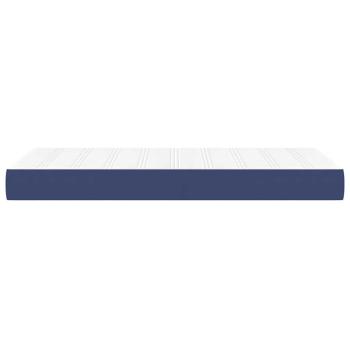 Taschenfederkernmatratze Mittel Blau 100x200x20 cm Stoff