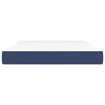 Taschenfederkernmatratze Mittel Blau 140x190x20 cm Stoff