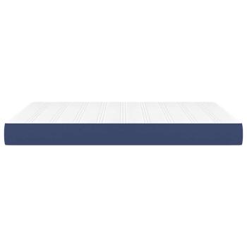 Taschenfederkernmatratze Mittel Blau 140x190x20 cm Stoff